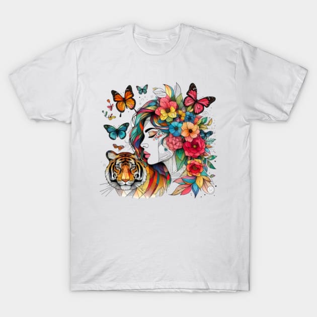 Floral queen T-Shirt by Hadderstyle